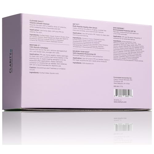 VIP Age Reversal Skin Care Set: Face Wash, Scrub, Serum, Moisturizer & Sunscreen