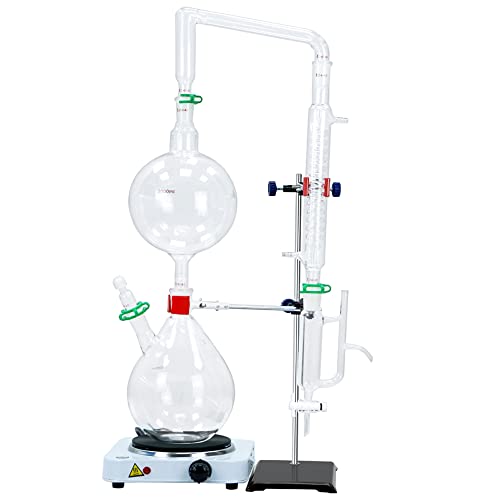 2L Glassware Distillation Kit for Essential Oil Extraction