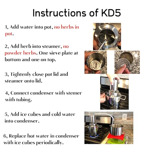 LETIME Hydrosol Maker, Stainless Steel Distillation Kit