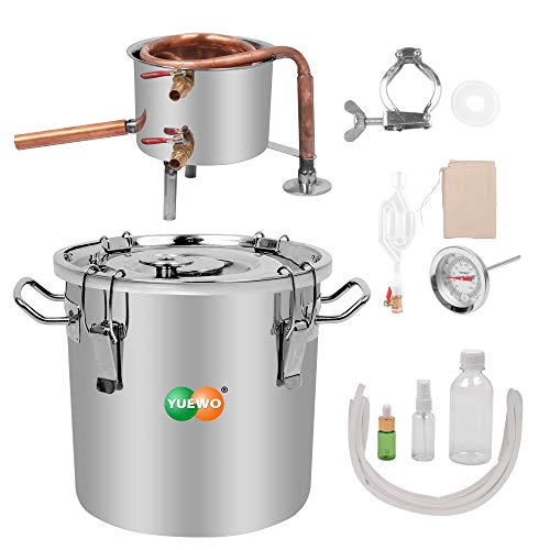 YUEWO Stainless Steel 8Gal Water Alcohol Distiller Kit