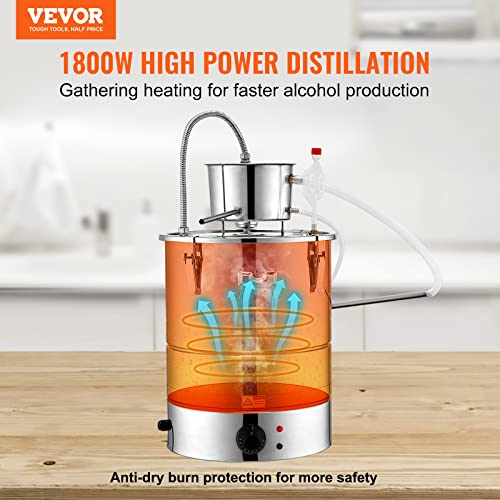 VEVOR Electric Alcohol Still - 8Gal/30L Distillery Kit VIP
