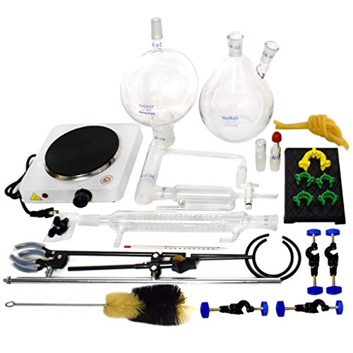 Essential Oil Distillation Kit with Stove and Glassware