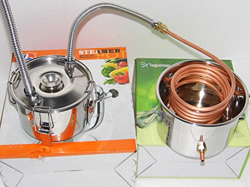 Stainless Steel Alcohol Distiller Home Brewing Kit VIP
