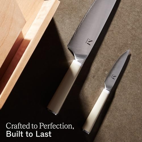 Carbon Stainless Japanese Chef's Knife Trio with Razor-Sharp Blade