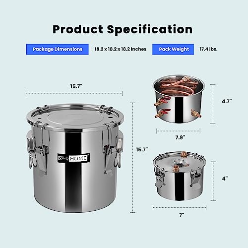 VIVOHOME 13.2 Gal Alcohol Still Home Brewing Kit