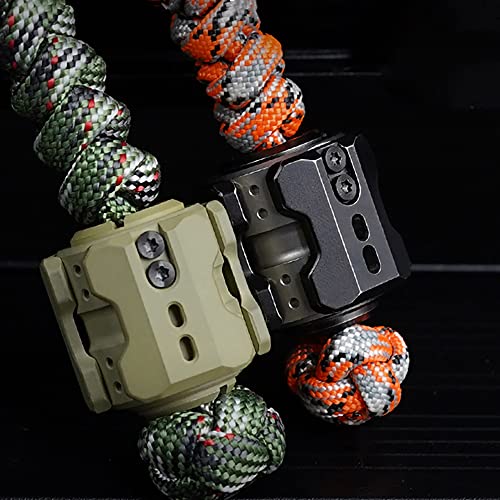 WANERSEN Sonic Mecha Necklace Paracord Bead Knife Pendant