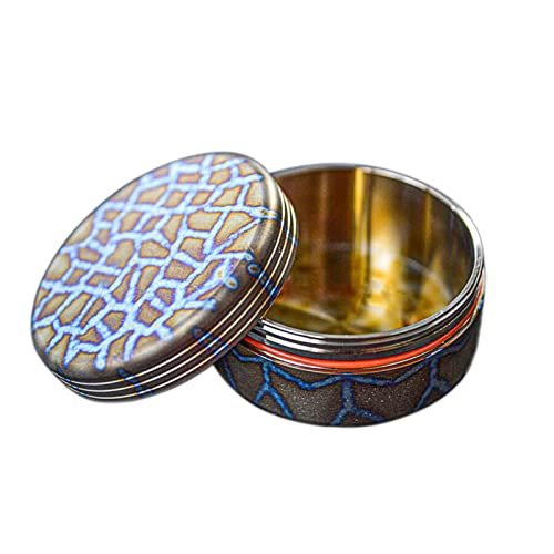 Blue Titanium Capsule Case for EDC and Camping