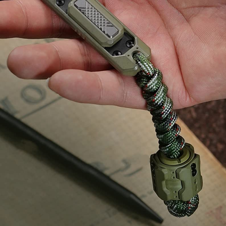 WANERSEN Sonic Mecha Necklace Paracord Bead Knife Pendant