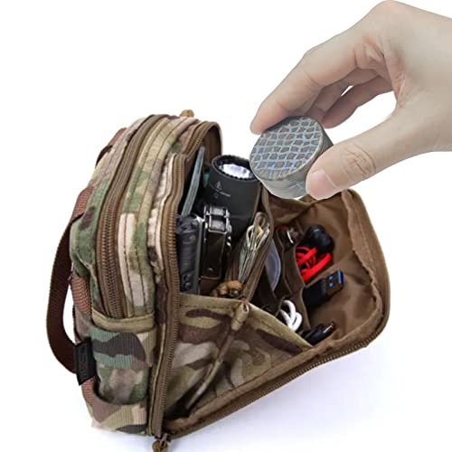 Blue Titanium Capsule Case for EDC and Camping