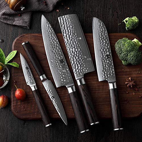 5 Piece XINZUO Kitchen Knife Set - Japanese Style