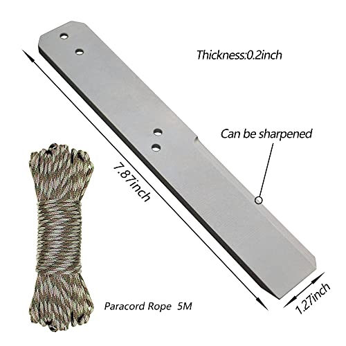 Titanium EOD Breacher Bar Pry Bar Tool, 7.8