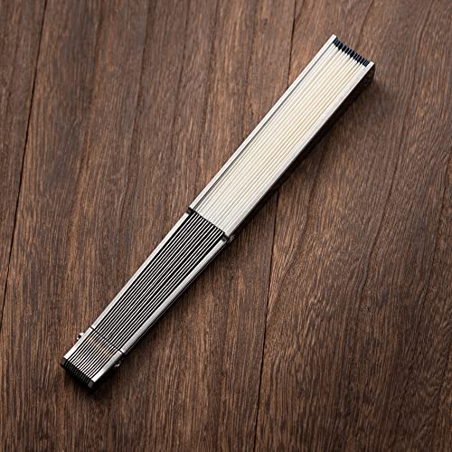 Titanium Alloy 7.87 Inch Hand Folding Fan