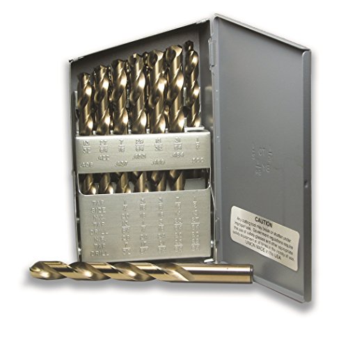 240-D Cobalt Jobber Gold Finish Drill Set (29 Piece)