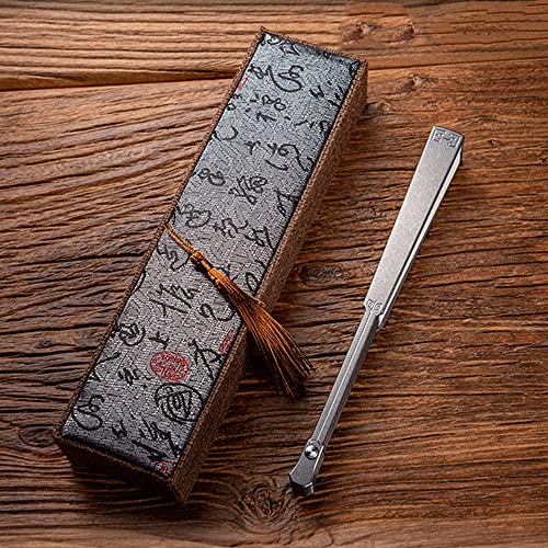 Titanium Alloy 7.87 Inch Hand Folding Fan