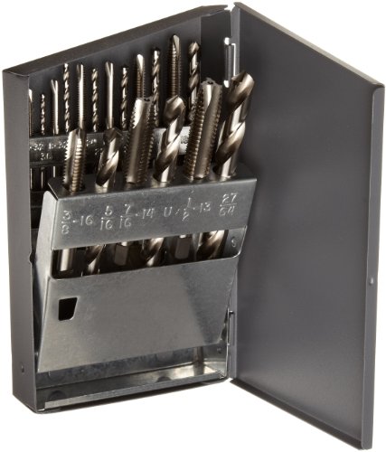 Chicago Latrobe 18-piece Jobber Length Drill Bit & Tap Set