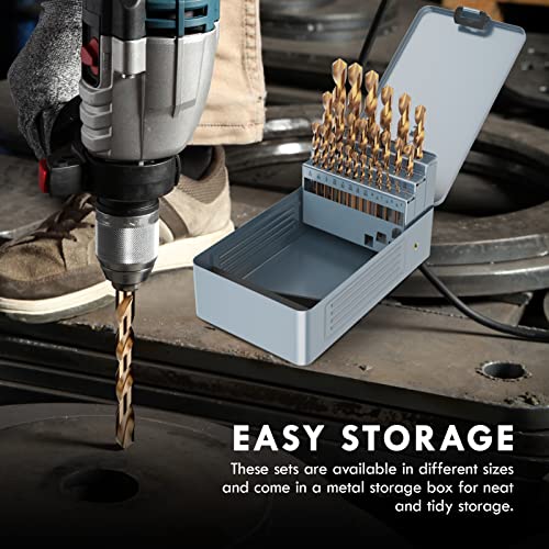 29Pcs M35 Cobalt Drill Bit Set: Hardened Metals