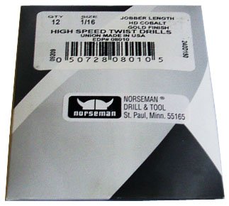 6 Pack of 7/16 High Speed Drill Bits