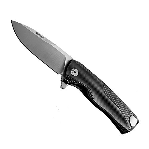 Black LionSTEEL ROK EDC Folding Knife, M390 Blade