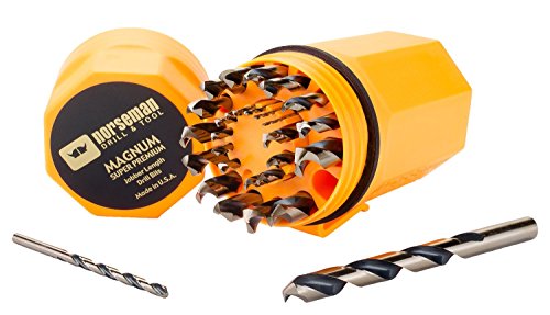 Noreseman Orange & Gold Jobber Drill Bit Set
