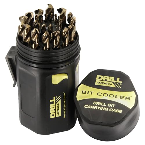 Drill America M35 Cobalt Drill Bit Set with Case
