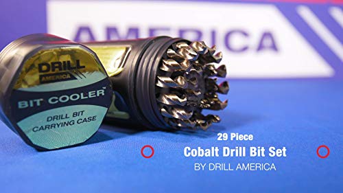 Drill America M35 Cobalt Drill Bit Set with Case