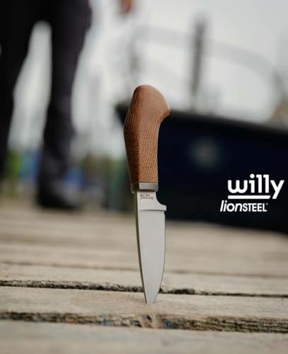 Italian Made LionSTEEL WILLY Compact EDC Fixed Blade Knife