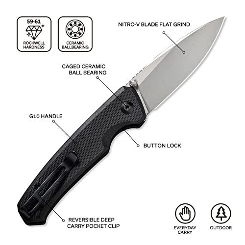 CIVIVI Altus Pocket Knife with Button Lock