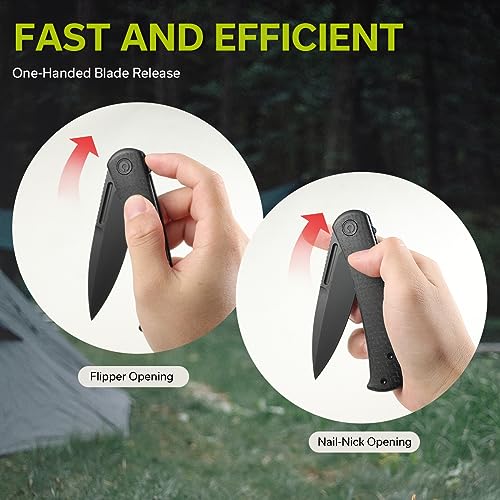 CIVIVI Caetus Flipper Knife with Burlap Micarta Handle