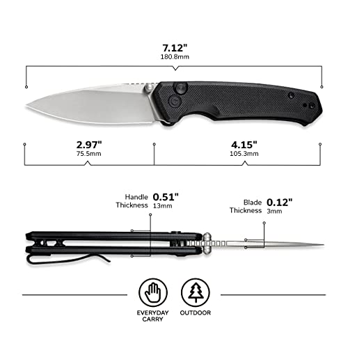 CIVIVI Altus Pocket Knife with Button Lock