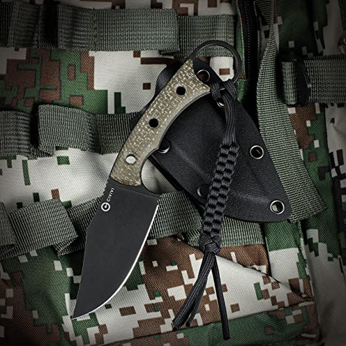 CIVIVI Midwatch Fixed Blade Knife - Damascus Steel