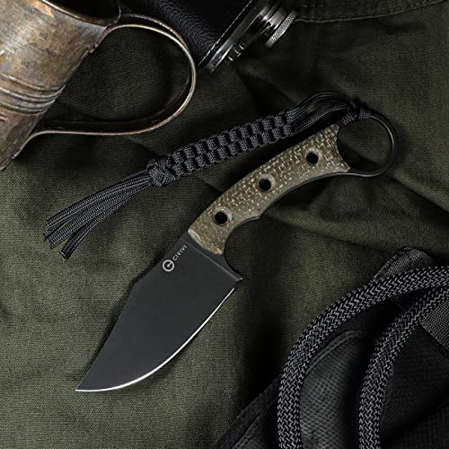 CIVIVI Midwatch Fixed Blade Knife - Damascus Steel
