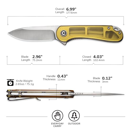 CIVIVI Elementum Folding Knife: Ideal Utility Gift