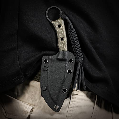 CIVIVI Midwatch Fixed Blade Knife - Damascus Steel