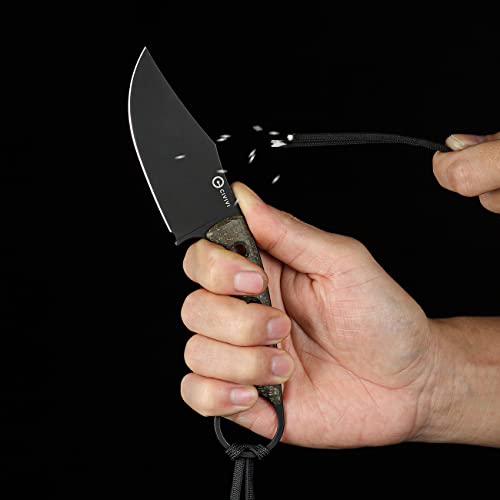 CIVIVI Midwatch Fixed Blade Knife - Damascus Steel