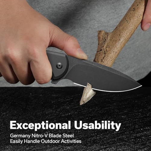 CIVIVI Button Lock Praxis Folding Knife 3.75" Nitro-V Blade