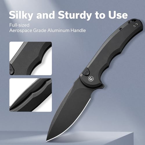 CIVIVI Button Lock Praxis Folding Knife 3.75" Nitro-V Blade