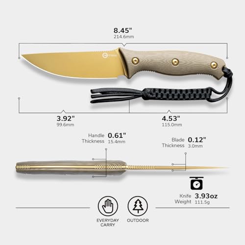 CIVIVI Stormridge Knife for EDC and Outdoor Activities