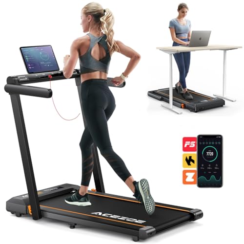 Acezoe 2 in 1 Foldable Treadmill for Home