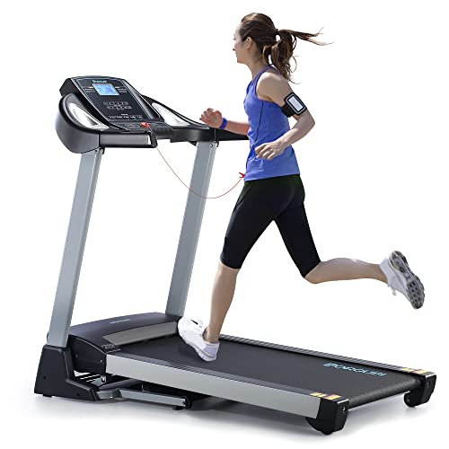 BORGUSI Electric Folding Treadmill with Bluetooth Speaker