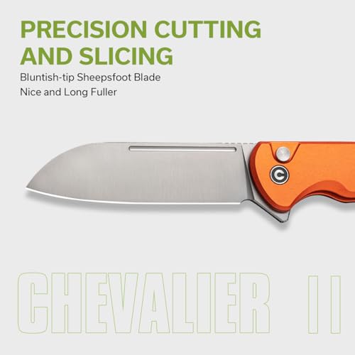 CIVIVI Chevalier II Button Lock Pocket Knife, EDC