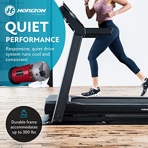 Horizon Fitness T101 Folding Treadmill with Incline, Bluetooth