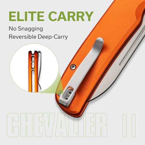 CIVIVI Chevalier II Button Lock Pocket Knife, EDC