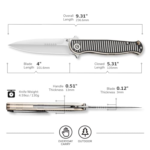 CIVIVI RS71 Pocket Knife, 4" Nitro-V Blade