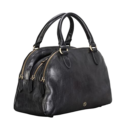 Maxwell Scott Italian Leather Bowling Bag for Women
