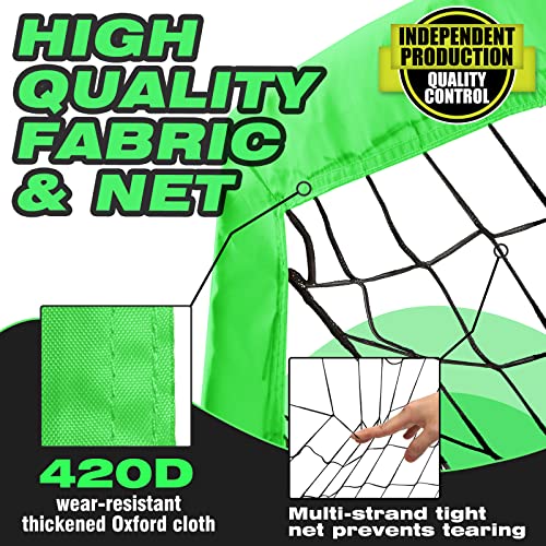 Kunup Portable 12x6FT Soccer Goal Net with Carrying Bag