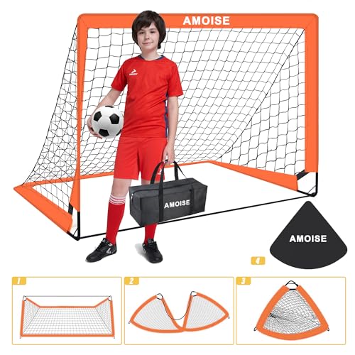 Amoise Kids Soccer Goals Set with Accessories