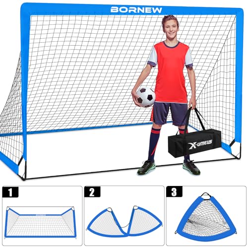 Kids Soccer Goal Set - 2 Sets Included