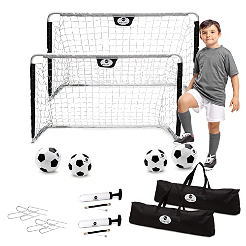 Kids Soccer Goal Net Set with Carry Bag
