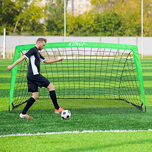 Kunup Portable 12x6FT Soccer Goal Net with Carrying Bag