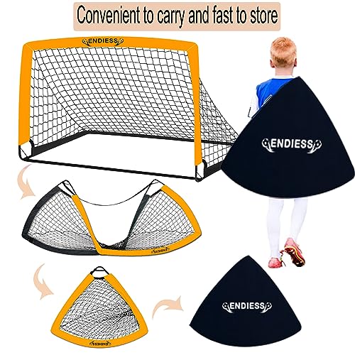 Kid's Portable Pop-Up Soccer Goals - Perfect for Practice